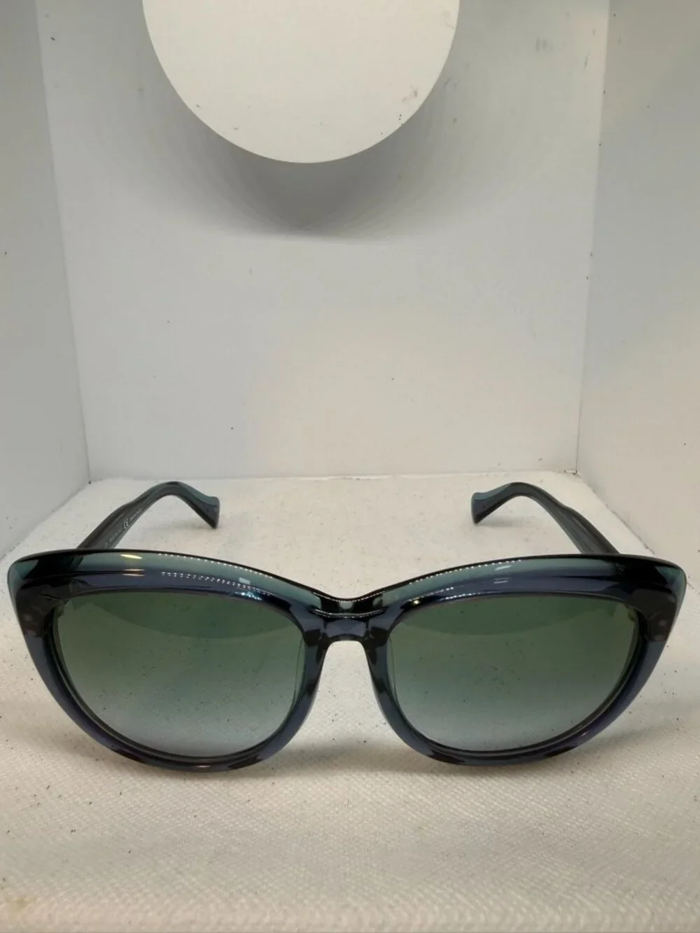 Emilio Pucci Women's Cat-Eye Sunglasses Translucent Teal Green EP721S 56-17-135